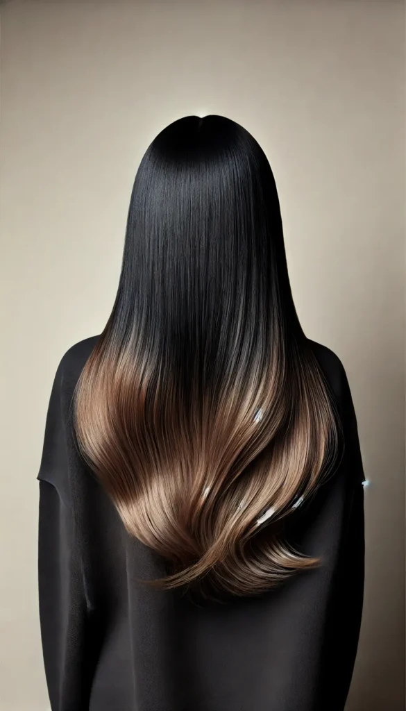 Black Hair Balayage