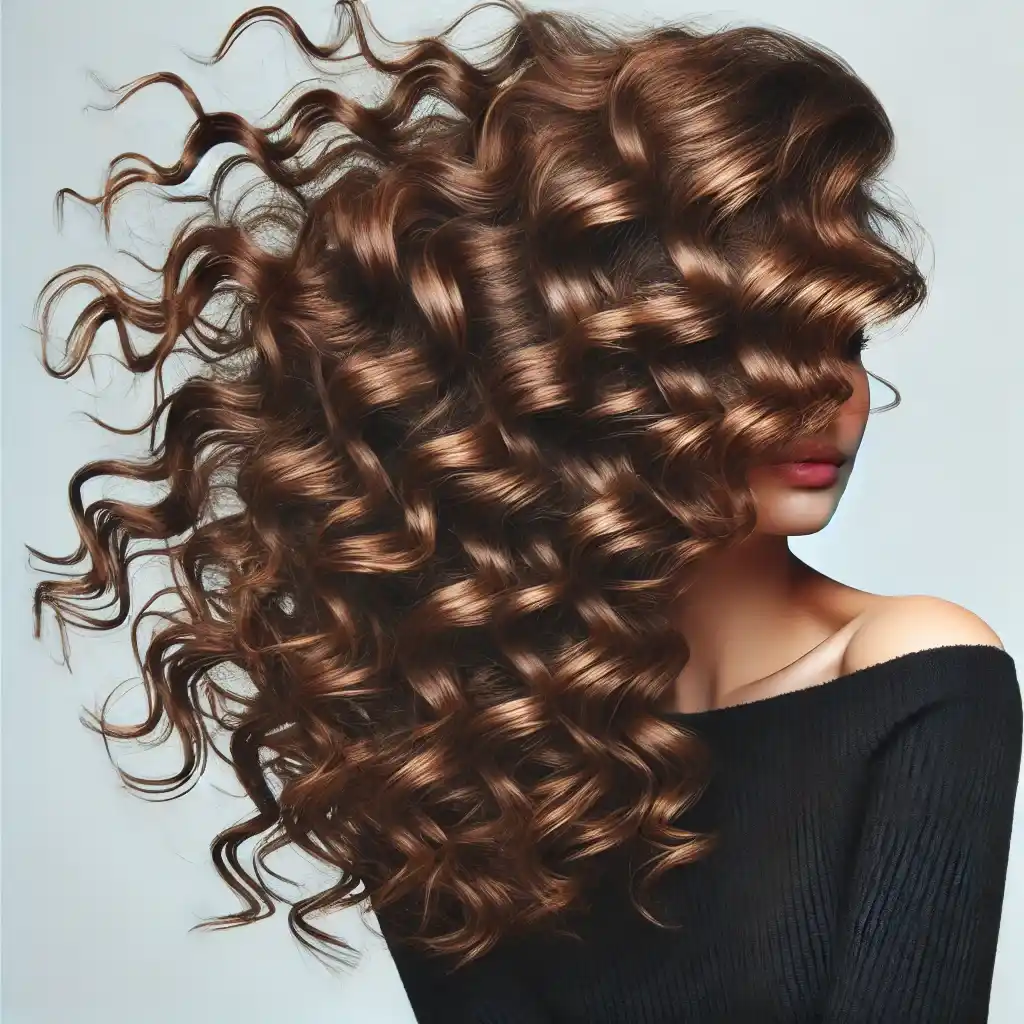 Bouncy Curls medium length hairstyle ideas