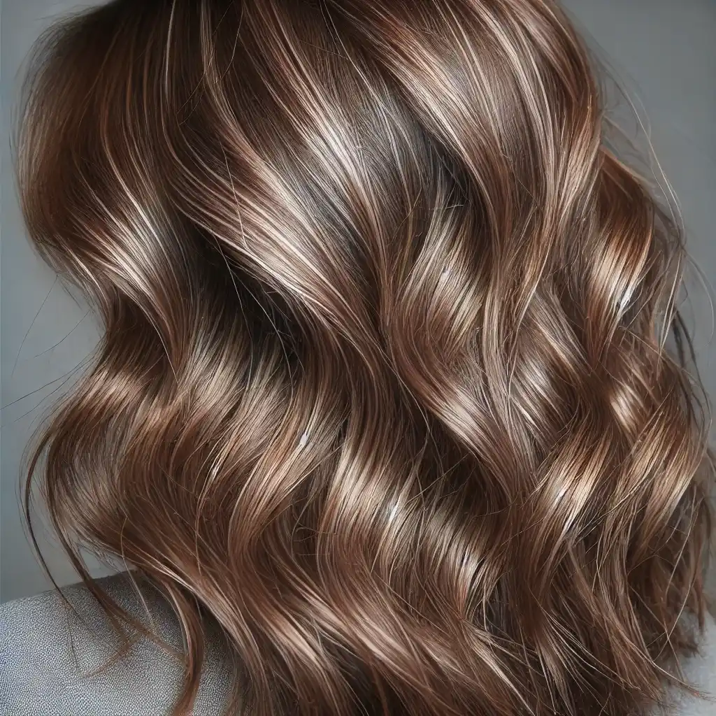 Bronze Babylights fall hair color for brunettes