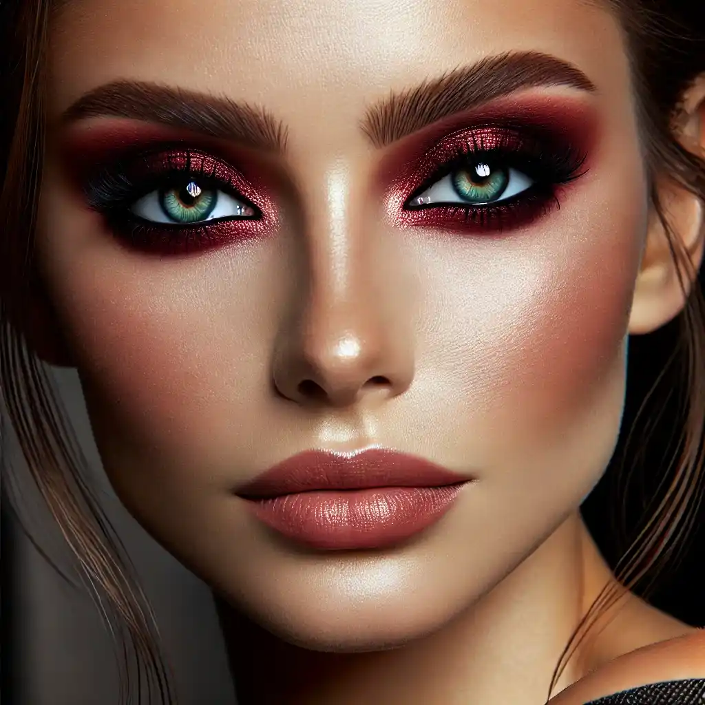 Burgundy Smoky Eye