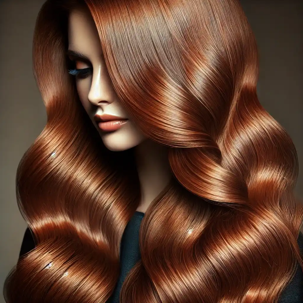 Coppery Brown Waves