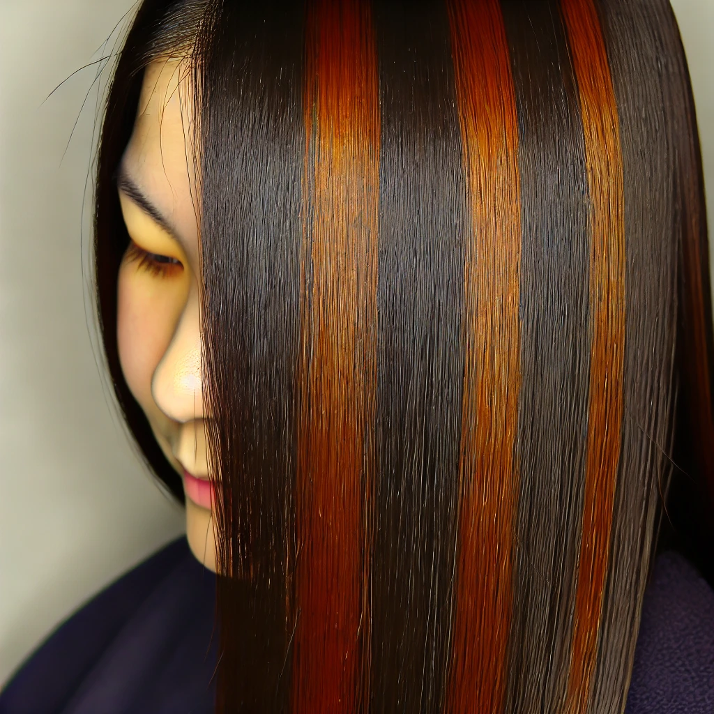 Dark Brown with Caramel Highlights