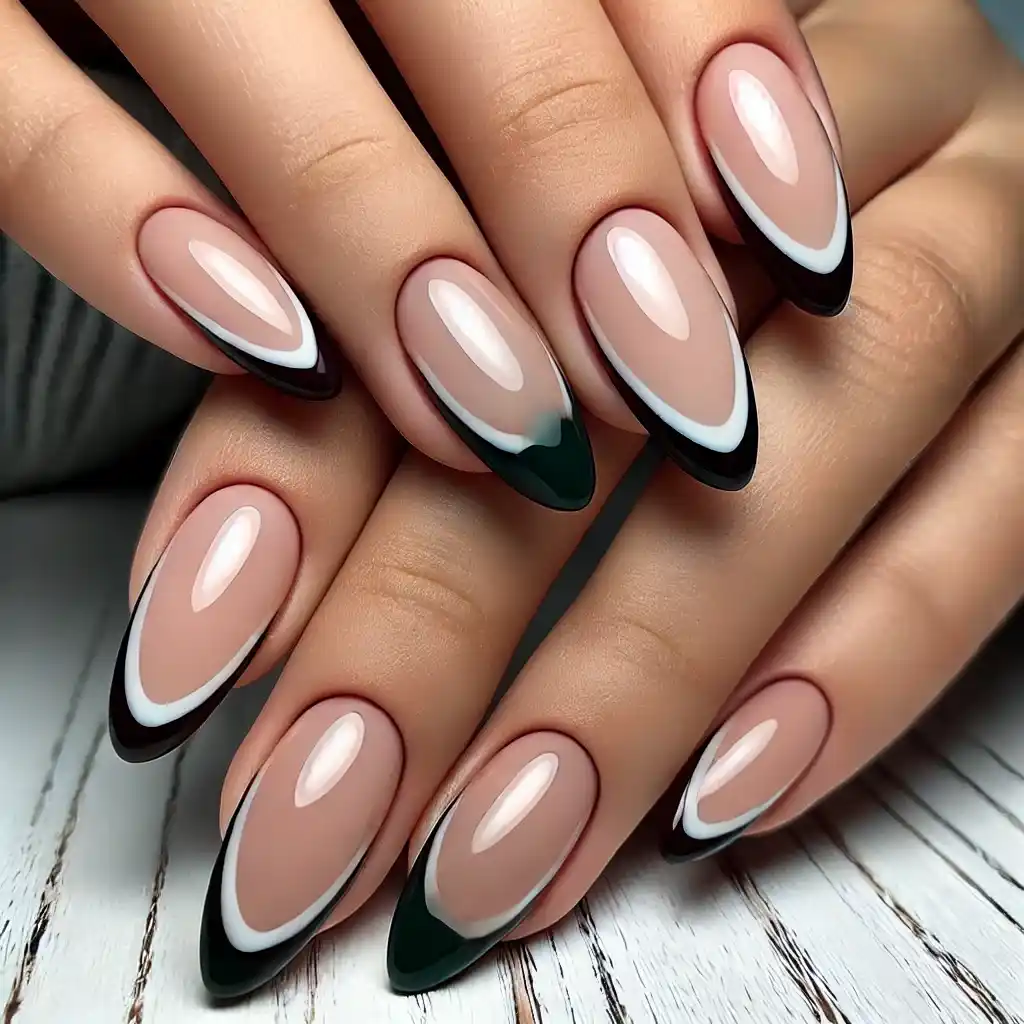 Dark French Tips