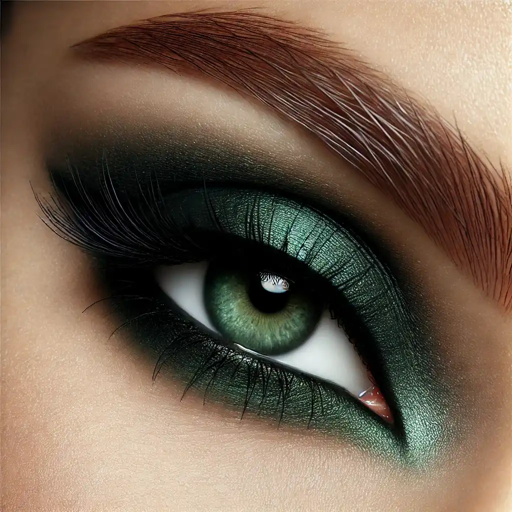 Dark Green Eyeshadow