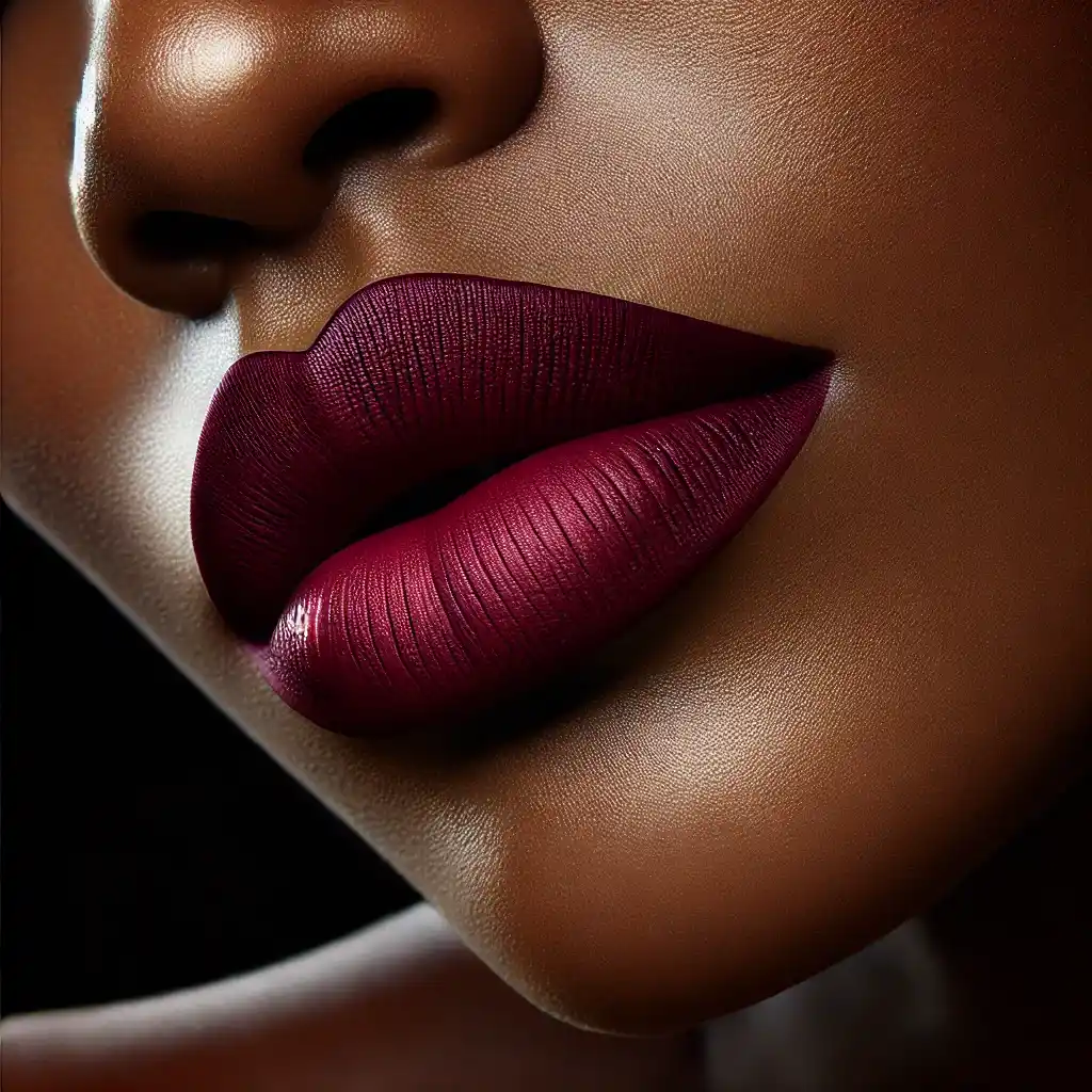 Deep Burgundy Lips