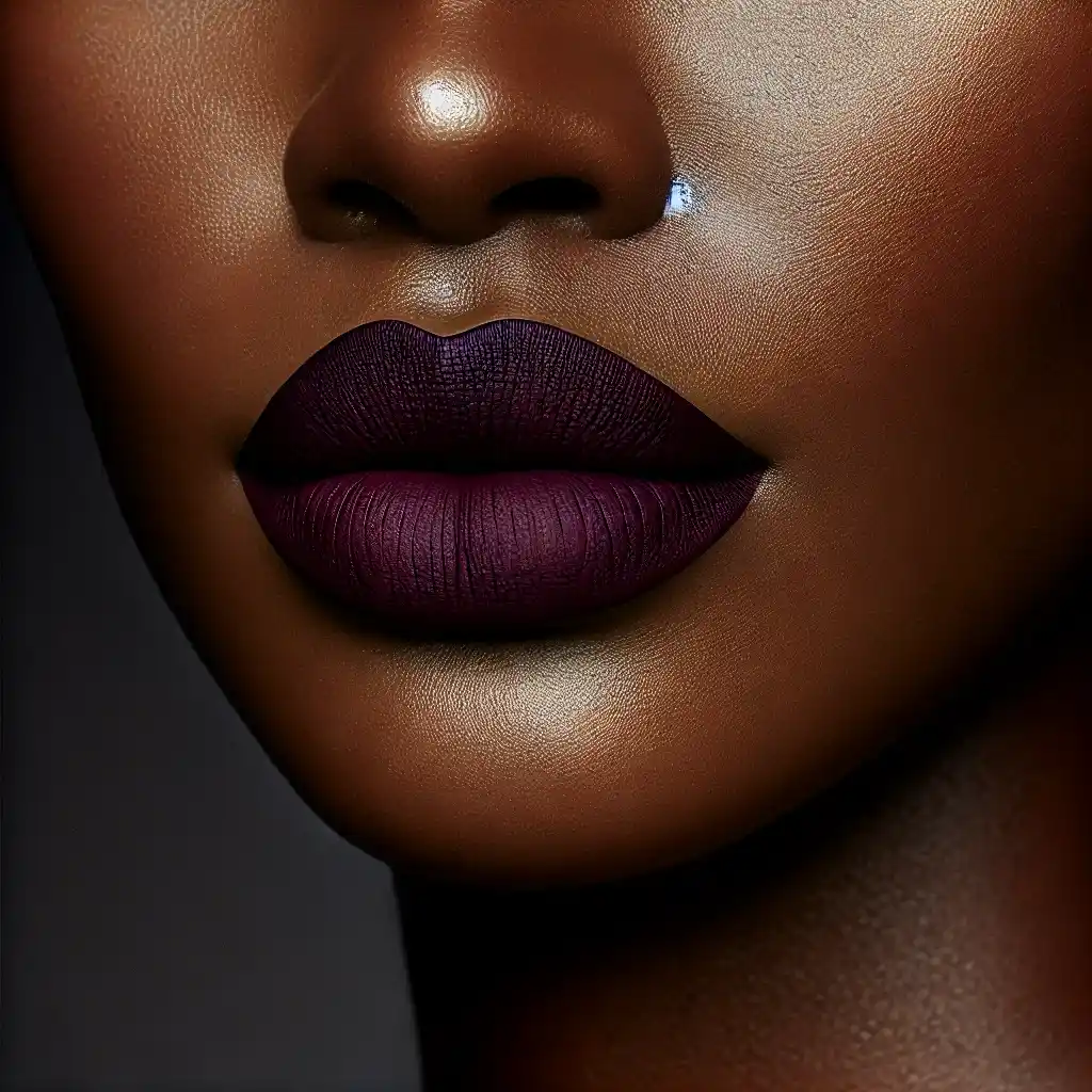 Deep Plum Lips