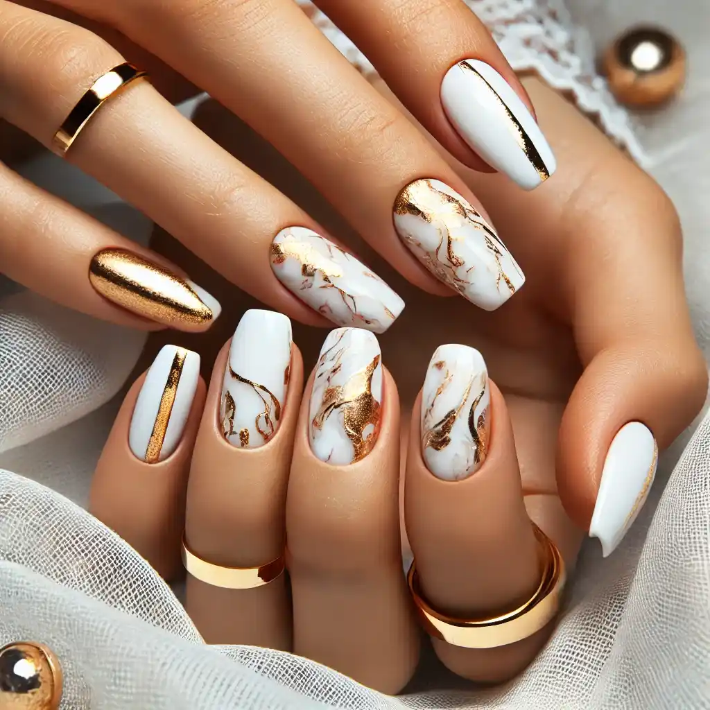 Elegant Gold Marble