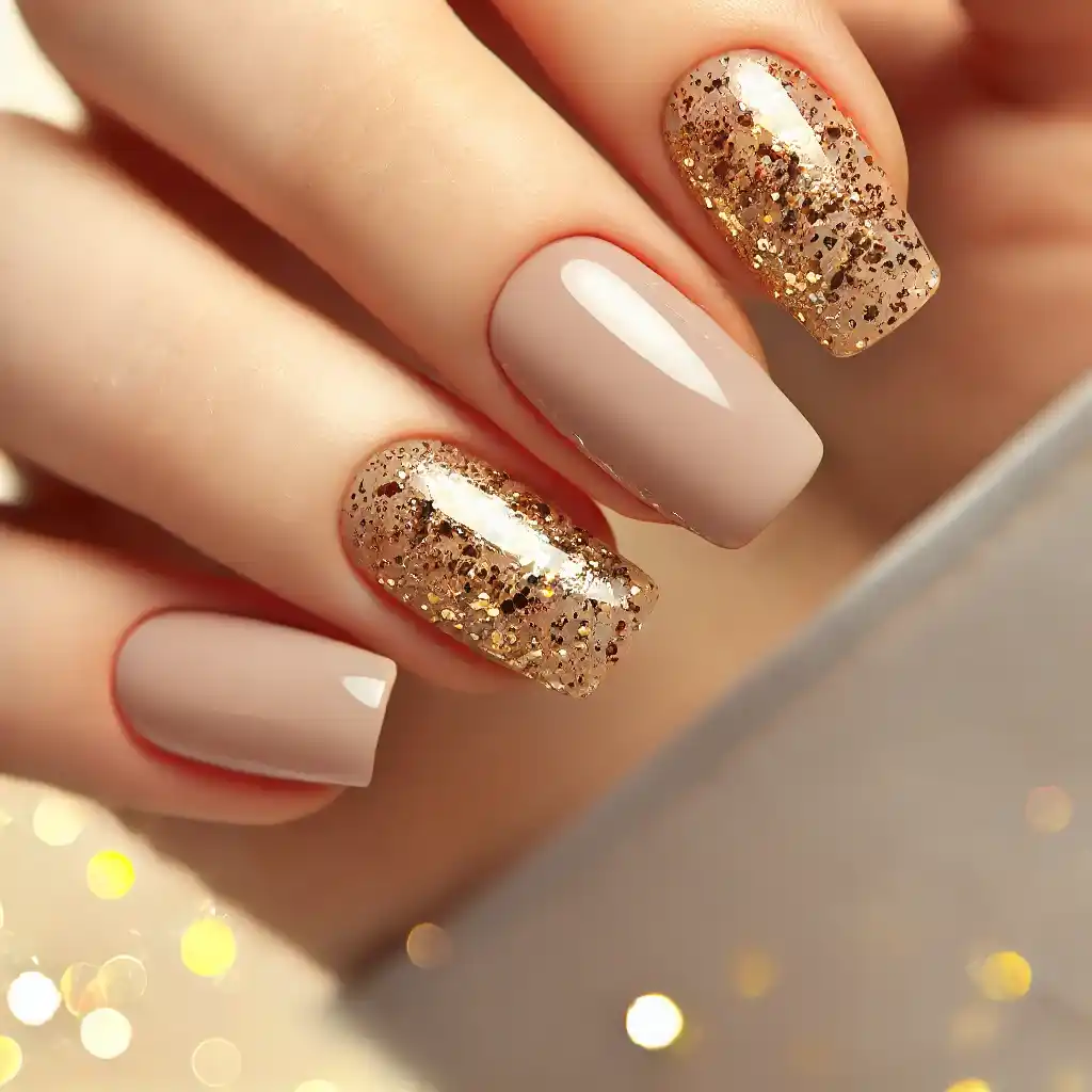 Golden Glitter Overlay