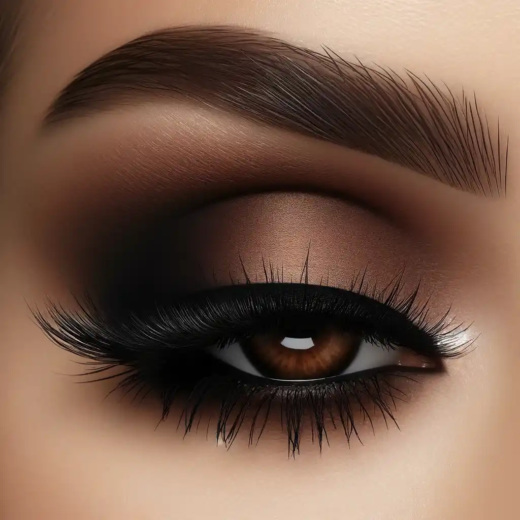 Matte Brown Smokey Eye