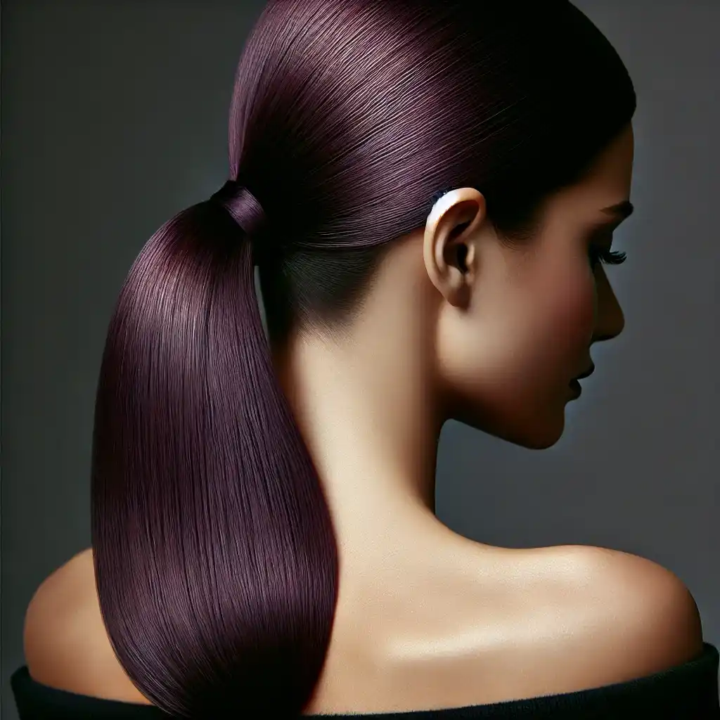 Plum Perfect Low Ponytail