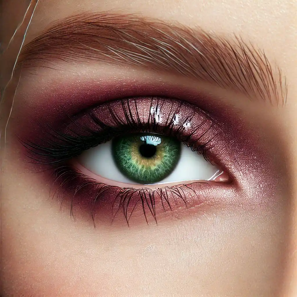 Plumwood Whisper Fall Makeup Looks for Green Eyes