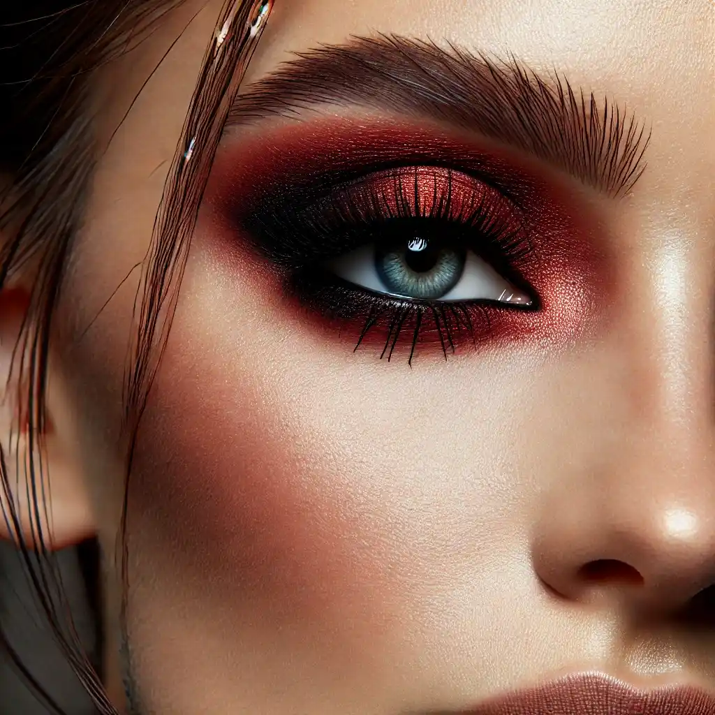 Rusty Red Smokey Eye