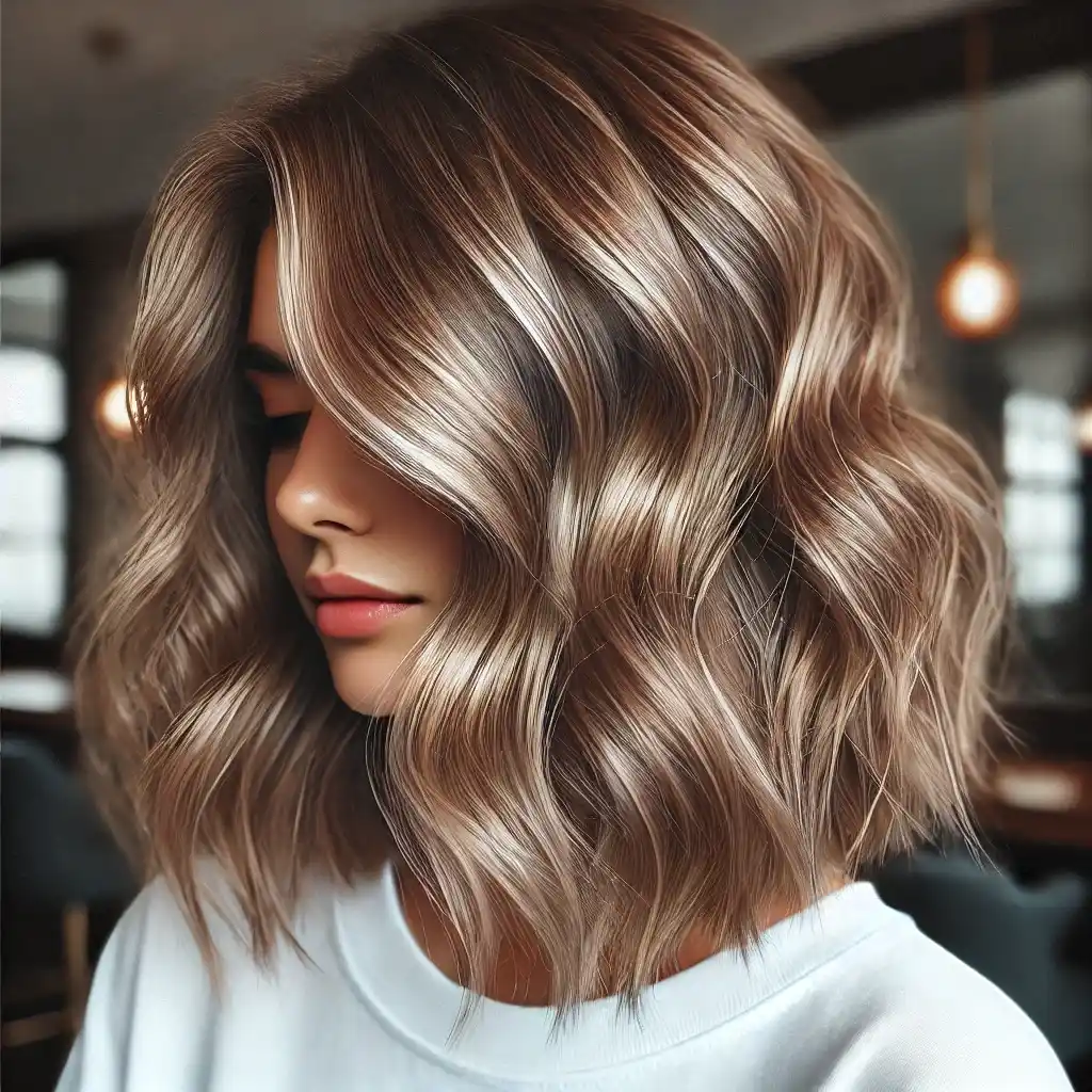 Wavy Lob with Highlights