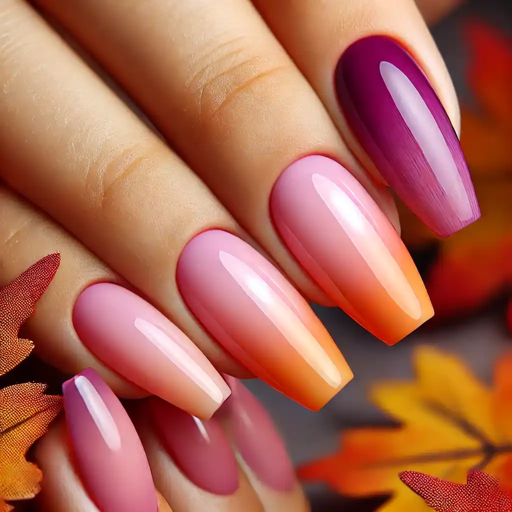 Autumn Sunset Glow with Subtle Ombre