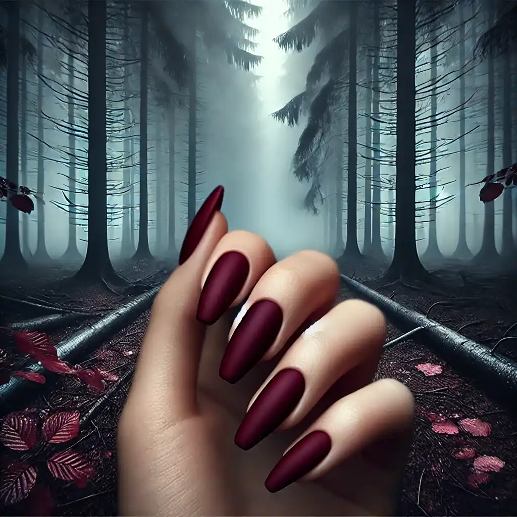 Burgundy Whisper in the Woods