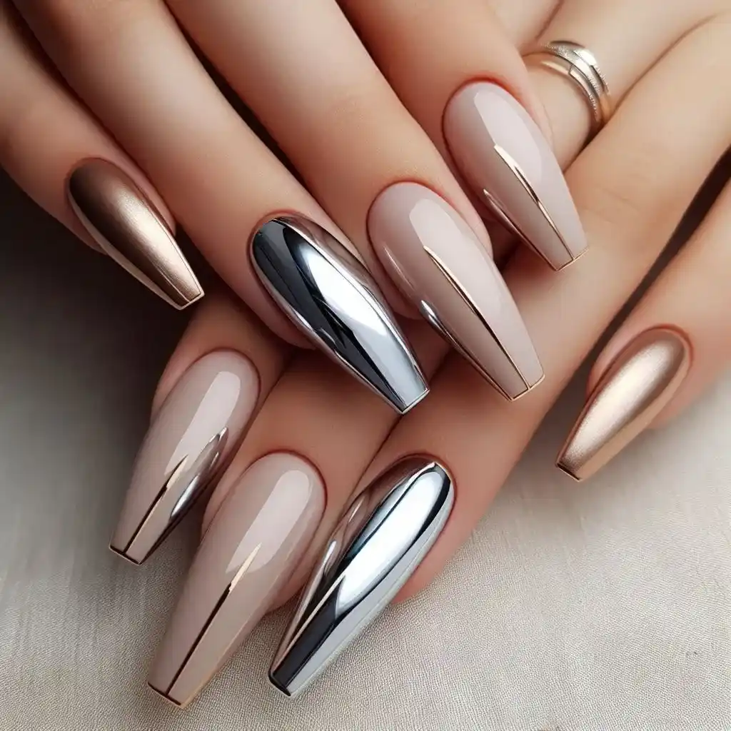 Chrome French Tips