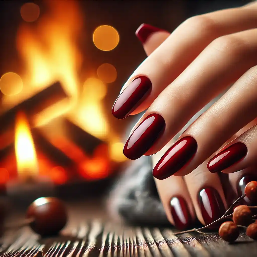 Deep Rosewood Fireside Glow