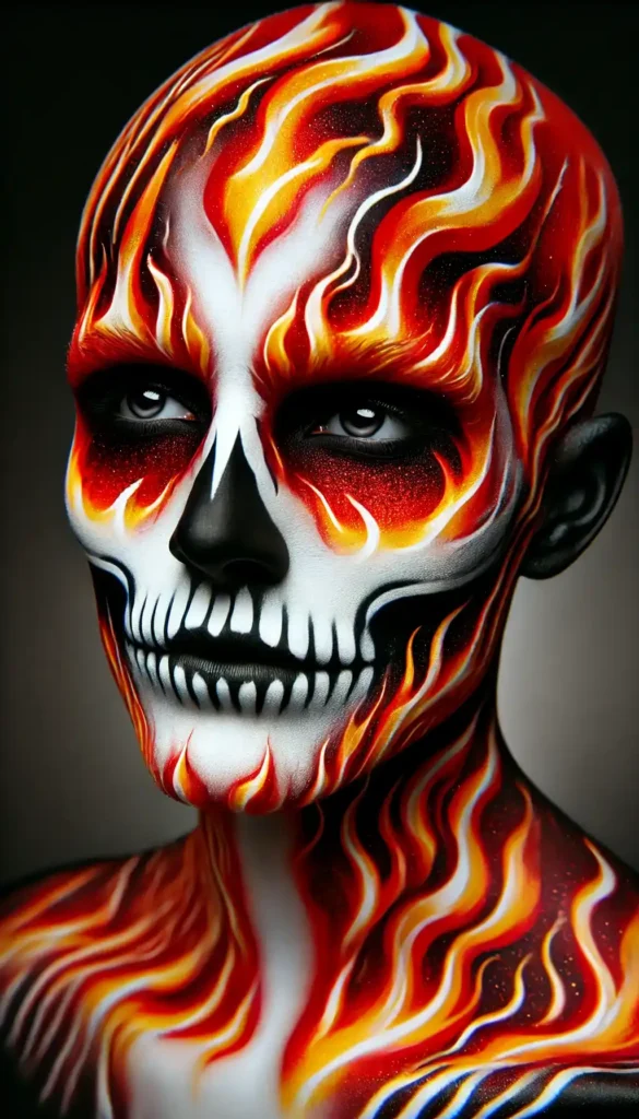 Flaming Skull