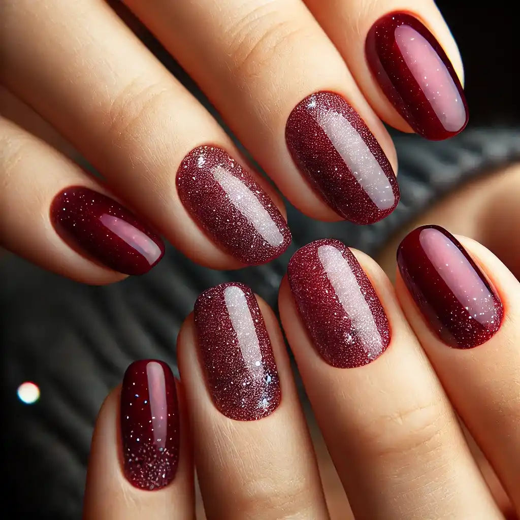 Frosted Cranberry Bliss with a Shimmer