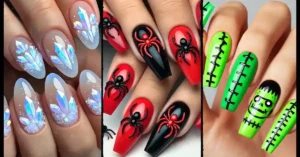 Halloween Nails Acrylic Bold Designs for Spooky Fun