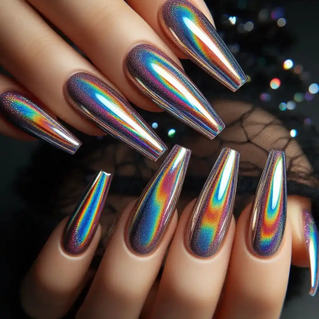 Holographic Coffin Nails