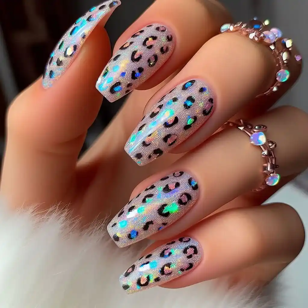 Holographic Leopard Print