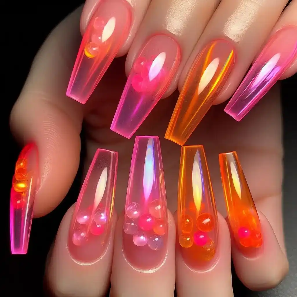 Jelly Coffin Nails