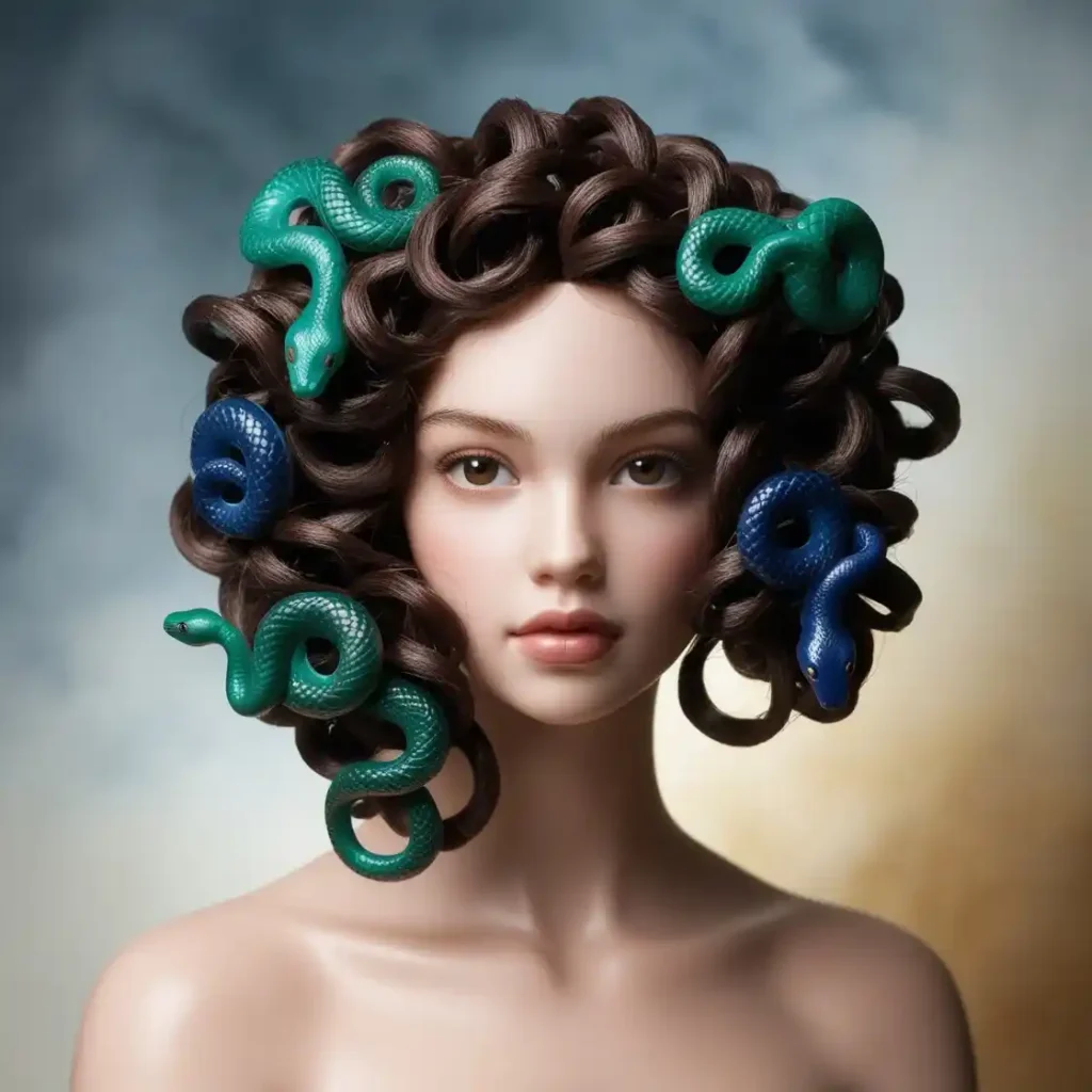 Medusa-Inspired Short Curls