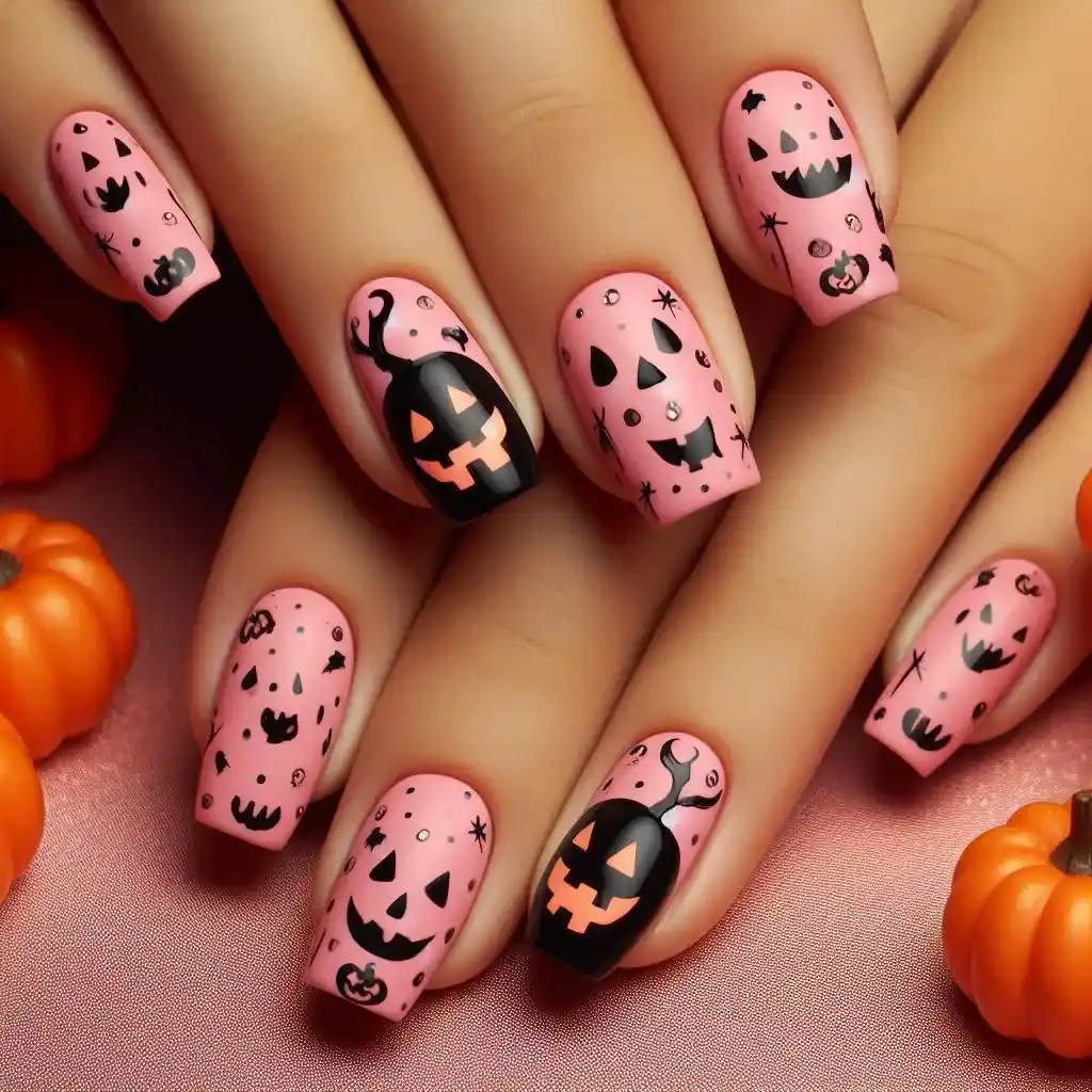 Pink Jack-o'-Lanterns