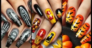 fall halloween nails