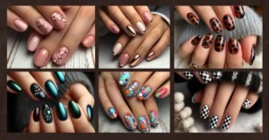 short round nail designs