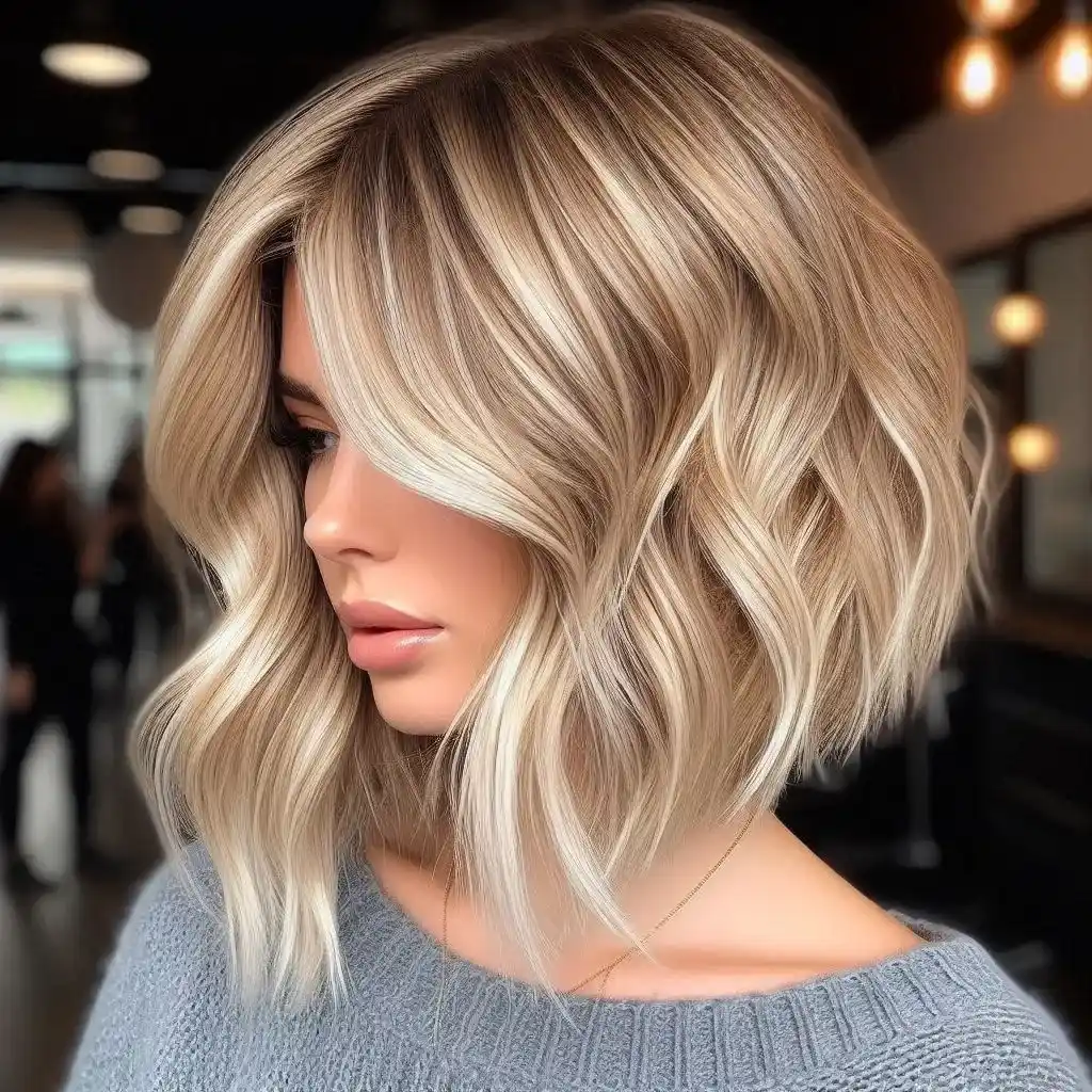 Balayage Blonde Bob