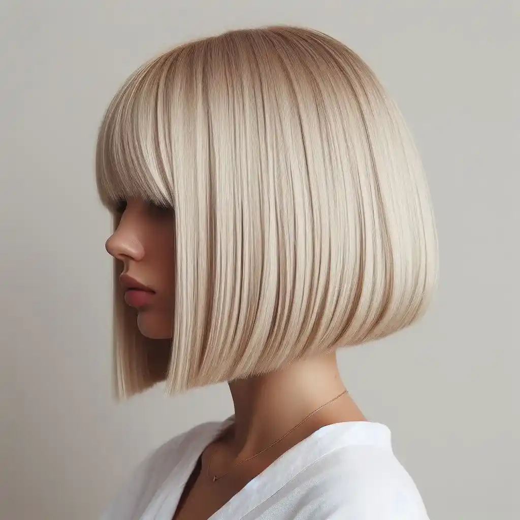 Blunt Blonde Bob