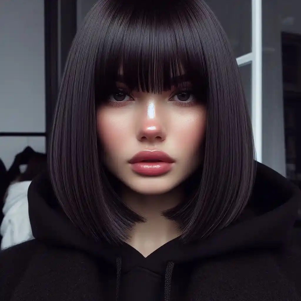 Blunt Fringe Bob