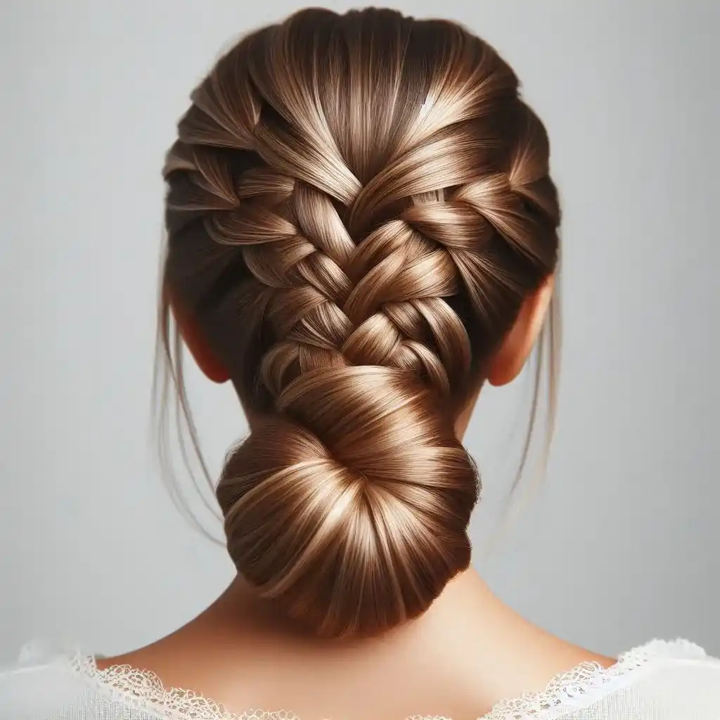 Braid and Bun Ponytail