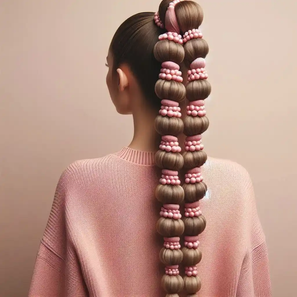 Bubble Braided Ponytail