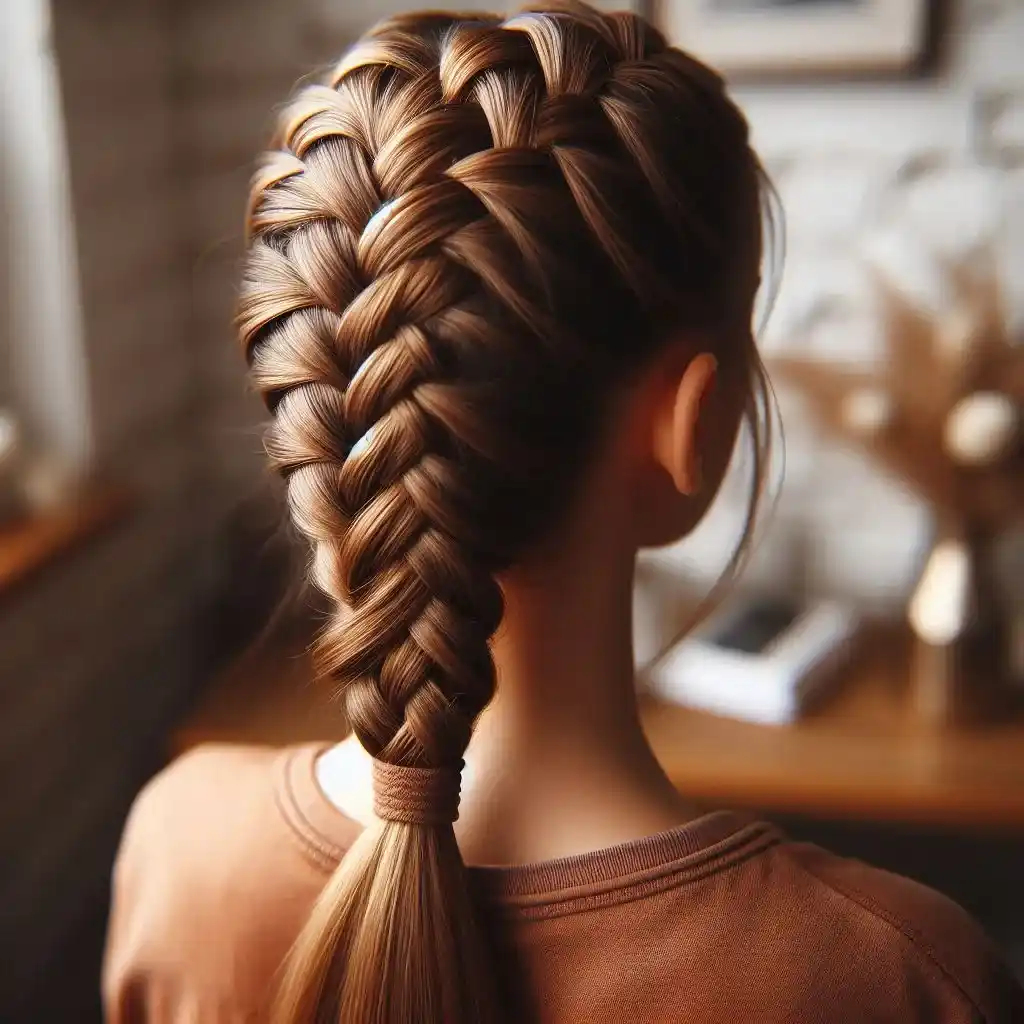 Dutch Braided Ponytail