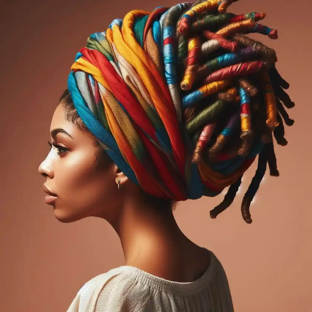 Faux Locs with Headwrap