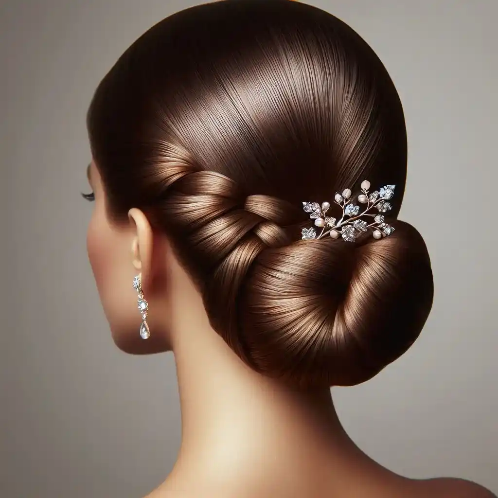 French Twist with Hair Accessories