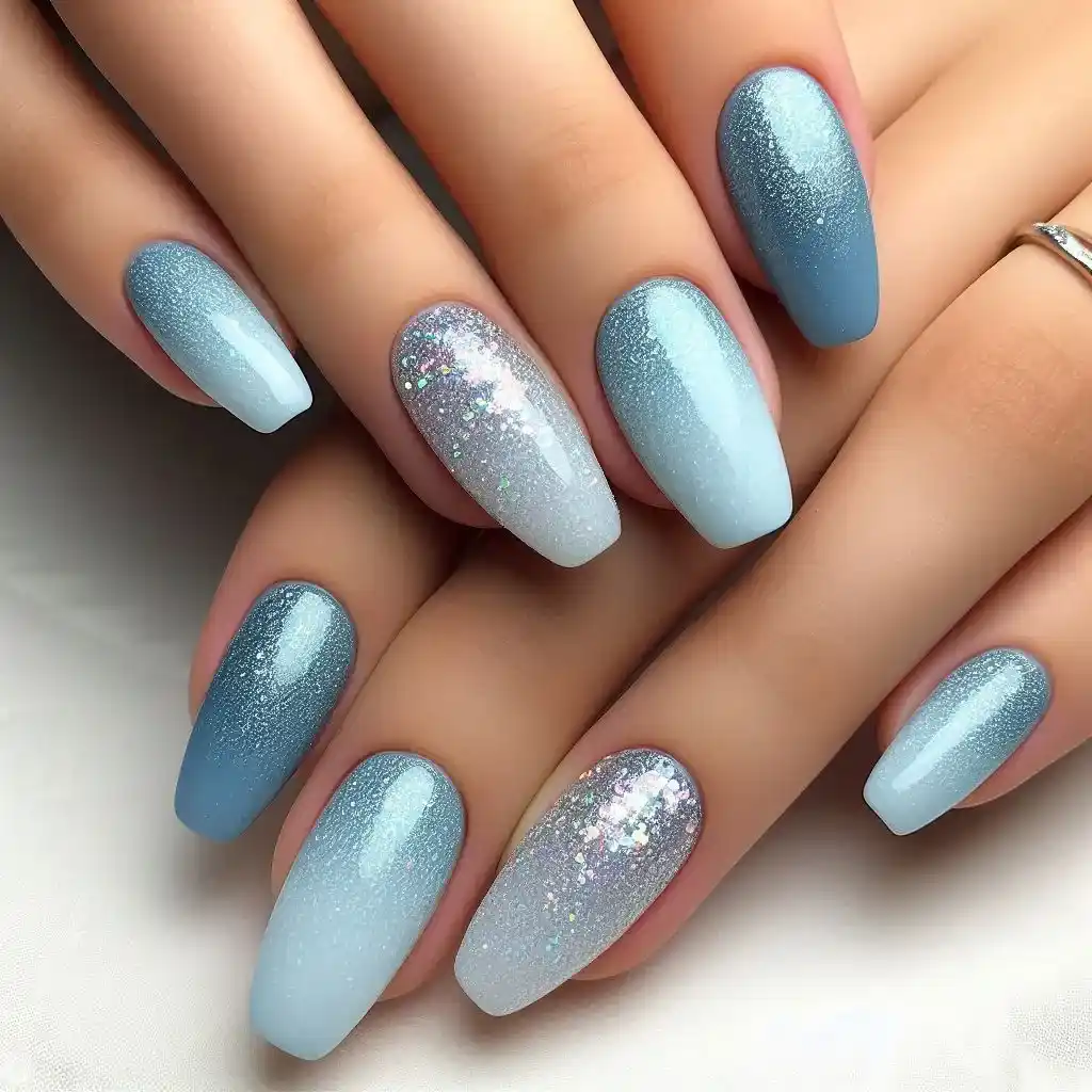 Frozen Glitter Gradient