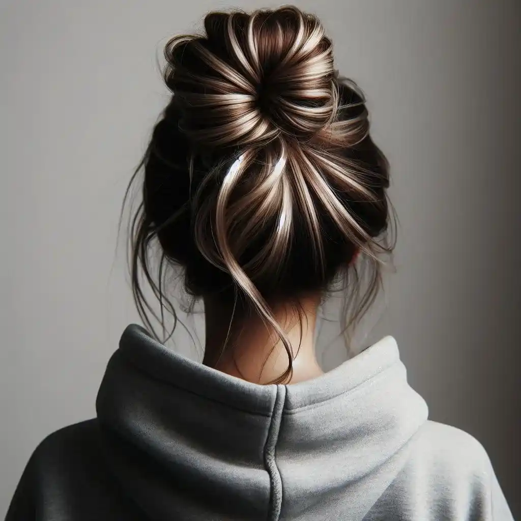 Half-Up, Half-Down Bun