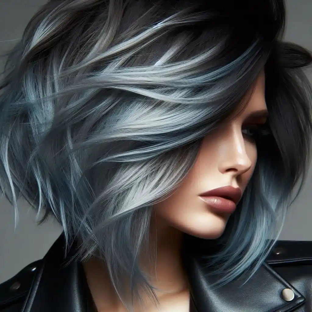 Icy Blue Highlights