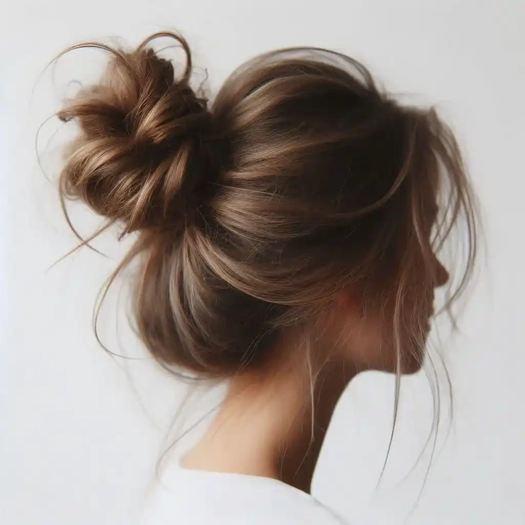 Messy Low Twisted Bun