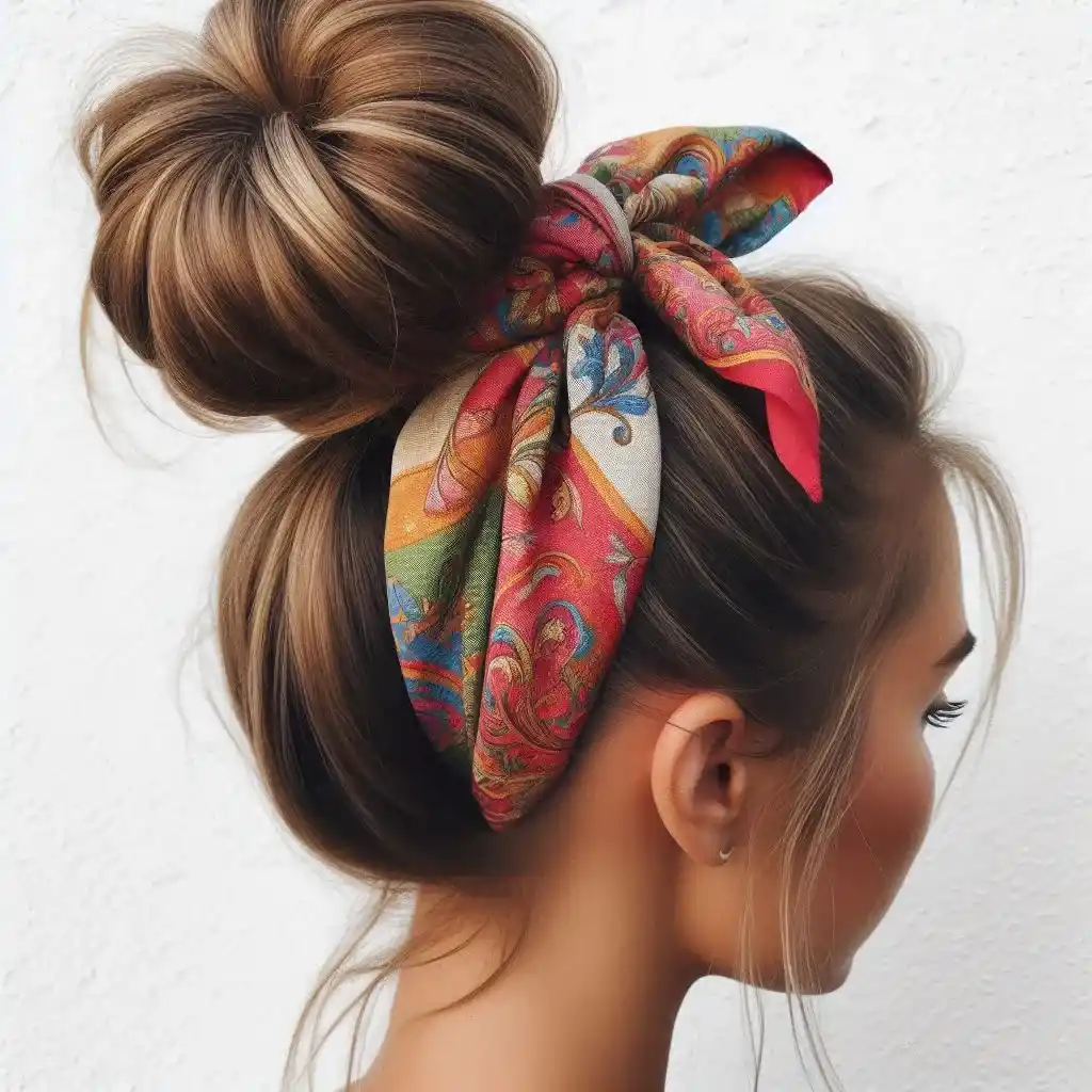 Retro Scarf Updo 