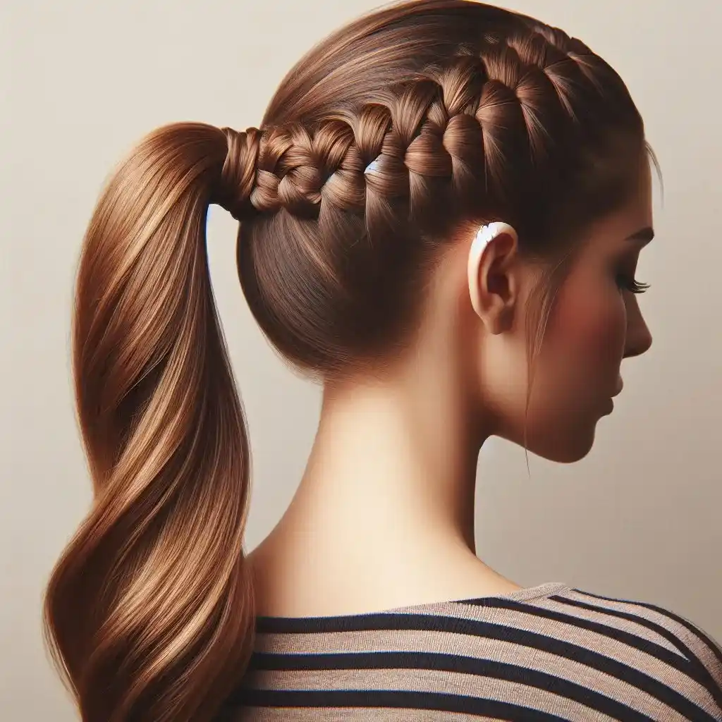 Side Braided Ponytail