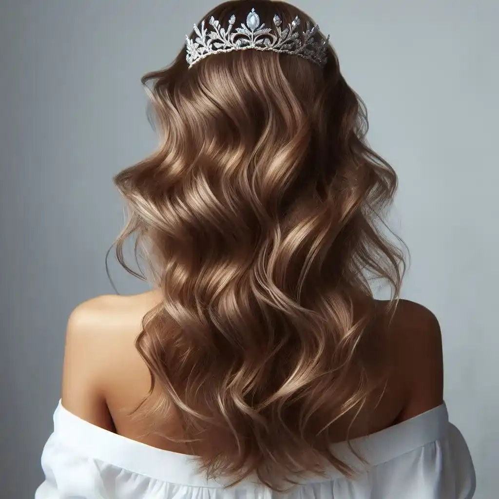 Soft Tousled Waves with a Tiara