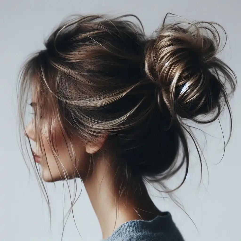 Textured Low Bun