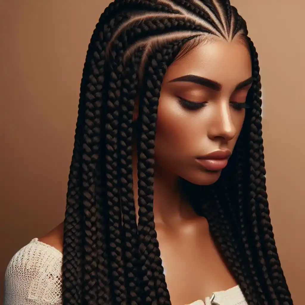 Triangle Box Braids