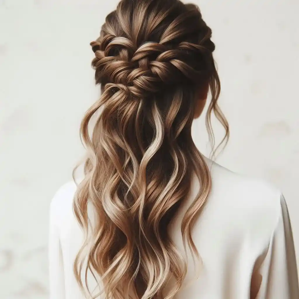 Twisted Half-Up Hairstyle 