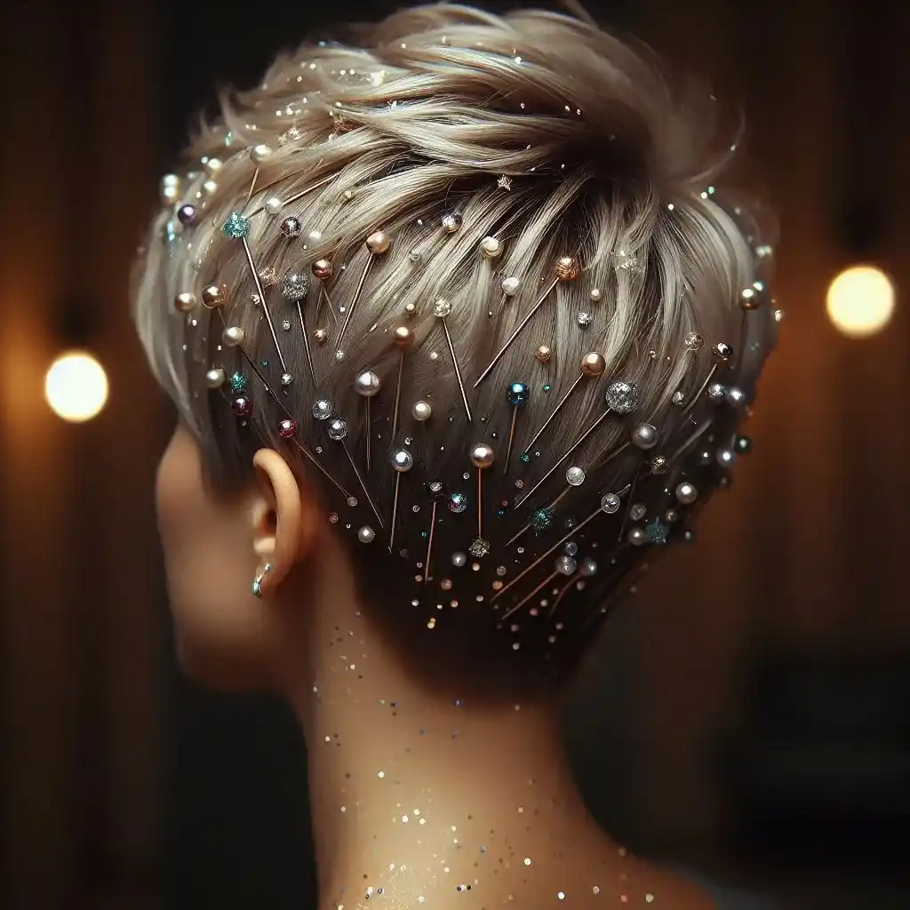 Embellished Pixie Cut 